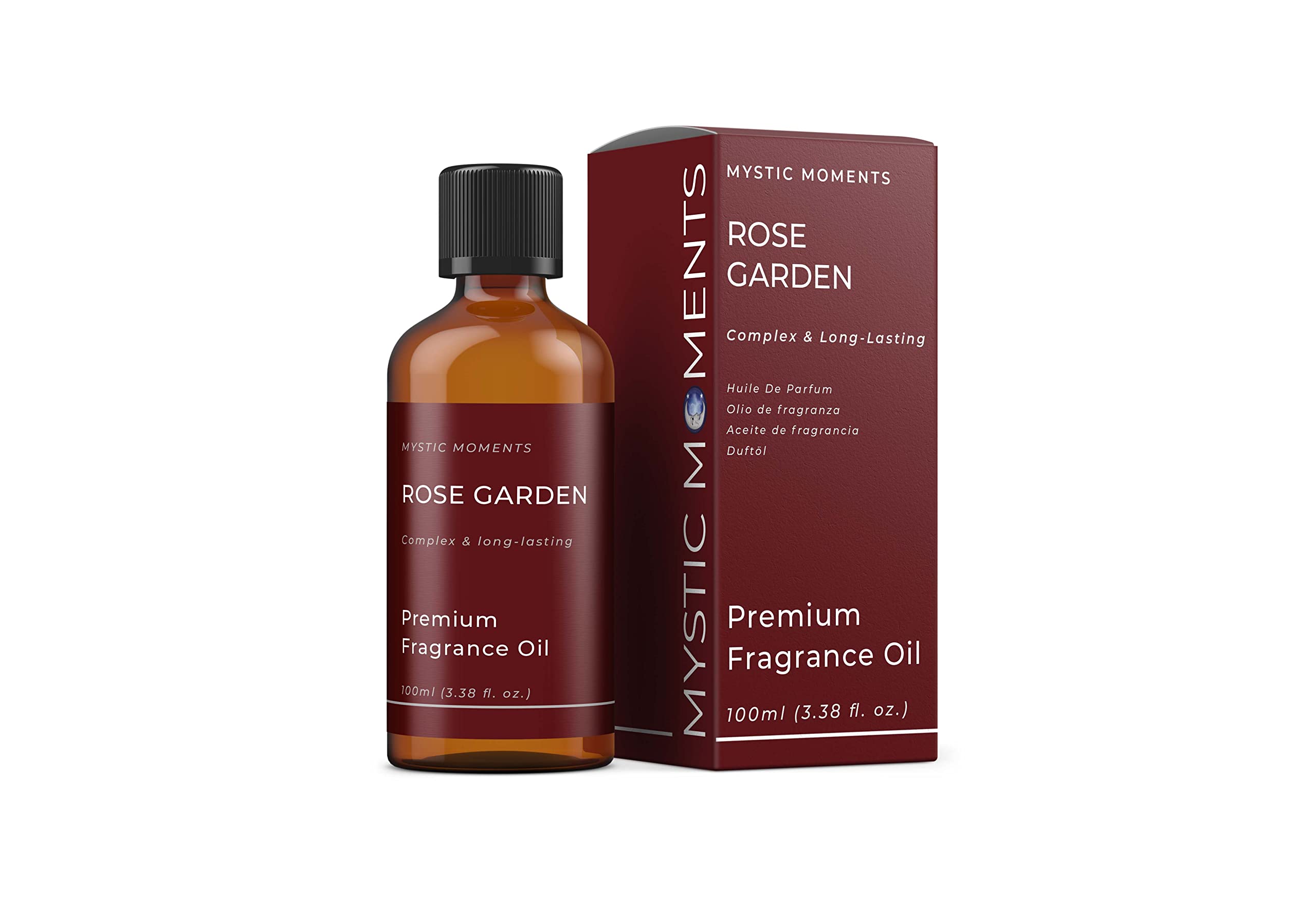 Mystic Moments | Rose Garden Fragrance Oil 100ml | Fresh Classic Floral Rose Aroma for Candles, Soaps & Home Fragrance | Romantic Uplifting Scent for a Relaxing Atmosphere โ image 1