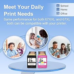 67XL HP Printer Ink for HP Ink 67 Replacement for