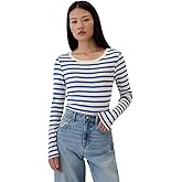 Gap Womens Long Sleeve Favorite Crew-Neck T-Shirt