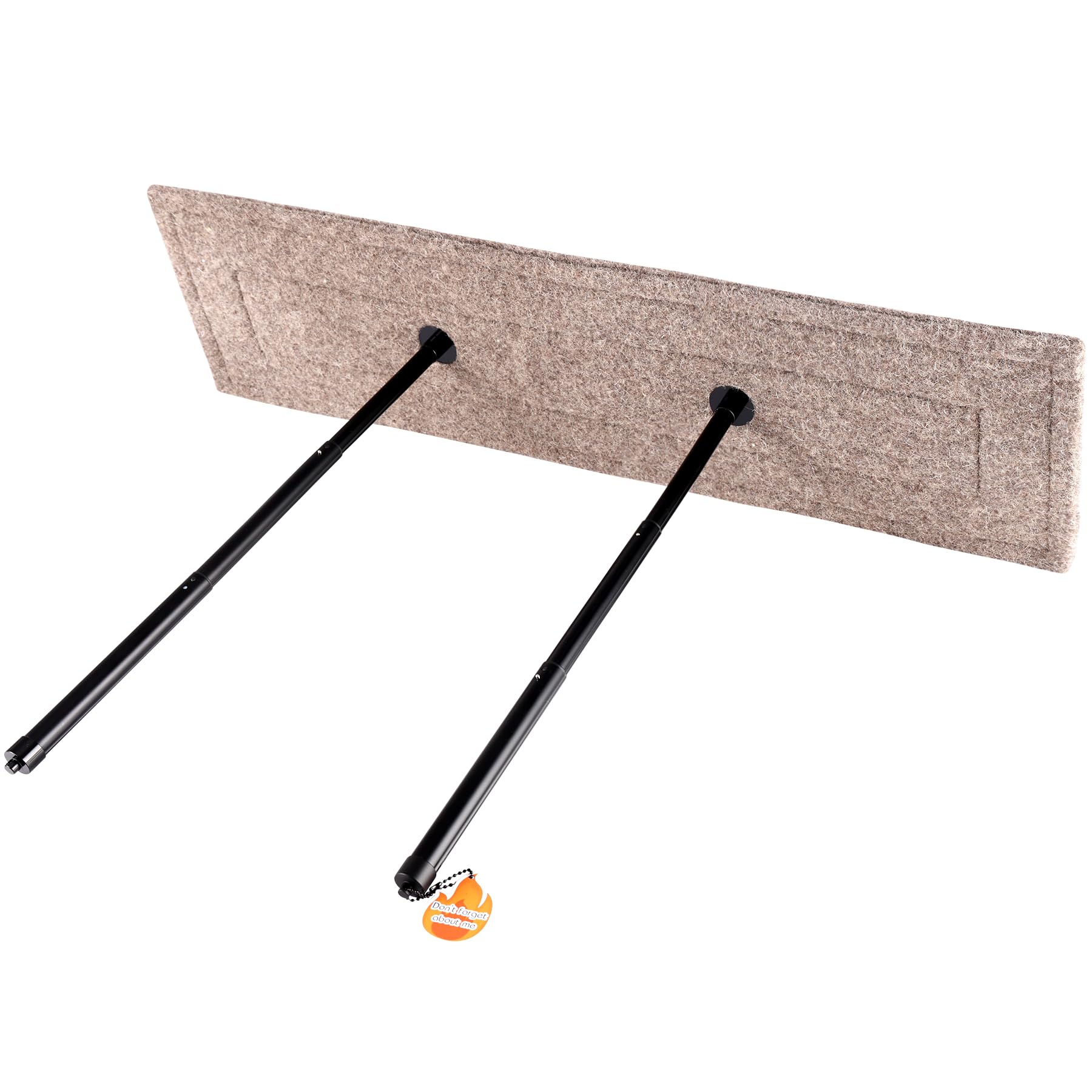 Photo 1 of TJCYGO Chimney Fireplace Draft Stopper, 8''x32'' Chimney Flue Plug, 100% Natural Wool, Damper Draft Stopper Plug,Fireplace Plug Seal Save Energy Block The Smelll