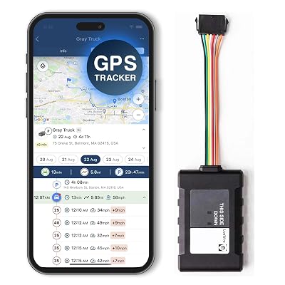 Brickhouse Security Livewire 4 4G LTE Auto GPS Tracker, Real Time Vehicle and Fleet Tracking, Geofencing, & Speed Alerts for Car & Trailer Vehicles, No Batteries Required, Subscription Plans Available
