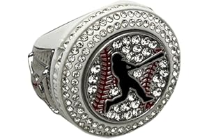 GENERIC Discount Sports Rings Deluxe Batter Ring, WHITE FINALIST, Premium Softball Baseball Tournament Rings 28-02