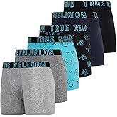 True Religion Mens Boxer Briefs Cotton Stretch Underwear for Men Pack of 6