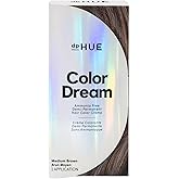 dpHUE Color Dream, Medium Brown - Ammonia-Free, Demi-Permanent Hair Color - Lasts 16 Washes - Boosts Shine - Paraben & Sulfate Free, Leaping Bunny Certified