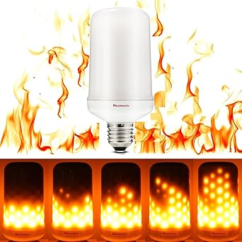 LED Efecto llama fuego luz bombillas 5,5 W E26 1300 K, Creative ...