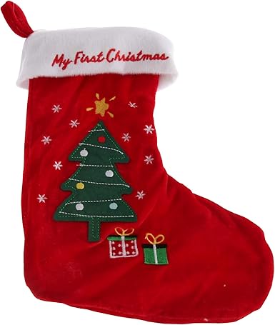 baby in christmas stocking