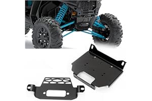ECOTRIC Winch Mount Plate Bracket Kit Compatible with 2014-2019 Polaris RZR 900/1000/XP Turbo & General 1000 EPS Model