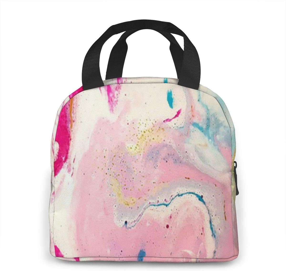 marble effect lunch bag