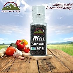 Himalayan Chef Whole Black Peppercorns, Square