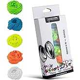 MAGICYOYO 100% Polyester Professional Yoyo Strings for Responsive and Non Responsive Yoyos - Pack of 25,Blue, Green, White,Yellow, Orange