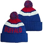 Ofxxu Football City Beanie 2025 Fashion Knit Pom-Pom Hat Soft Headwear Cuffed Winter Hat Sport Fans Gift for Men Women Kids