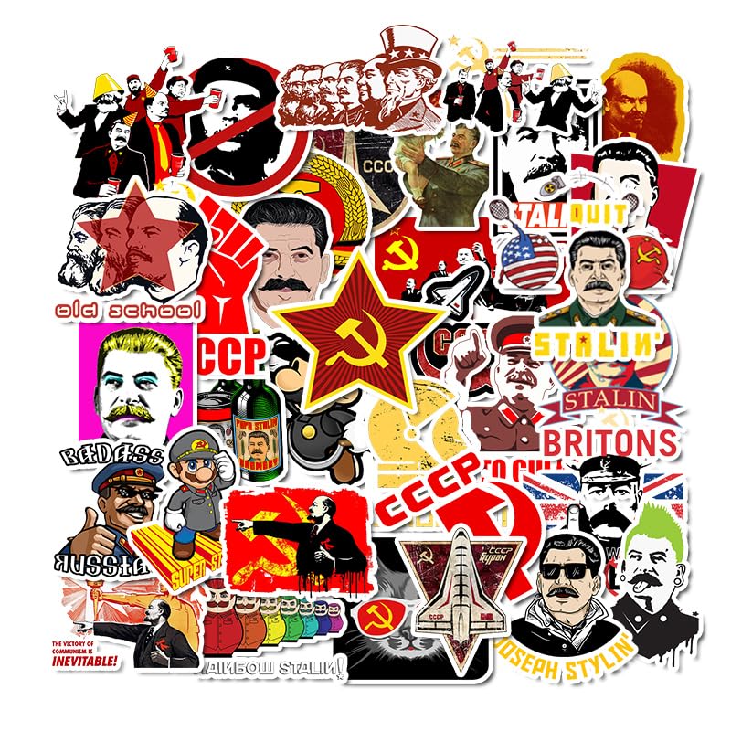 50 Russia Stickers, Contry Travel Landmarks Soviet Union Stalin Stickers