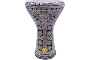 New! Gawharet El Fan Classic 17" Mother of Pearl Darbuka Drum Percussion (Supernova)