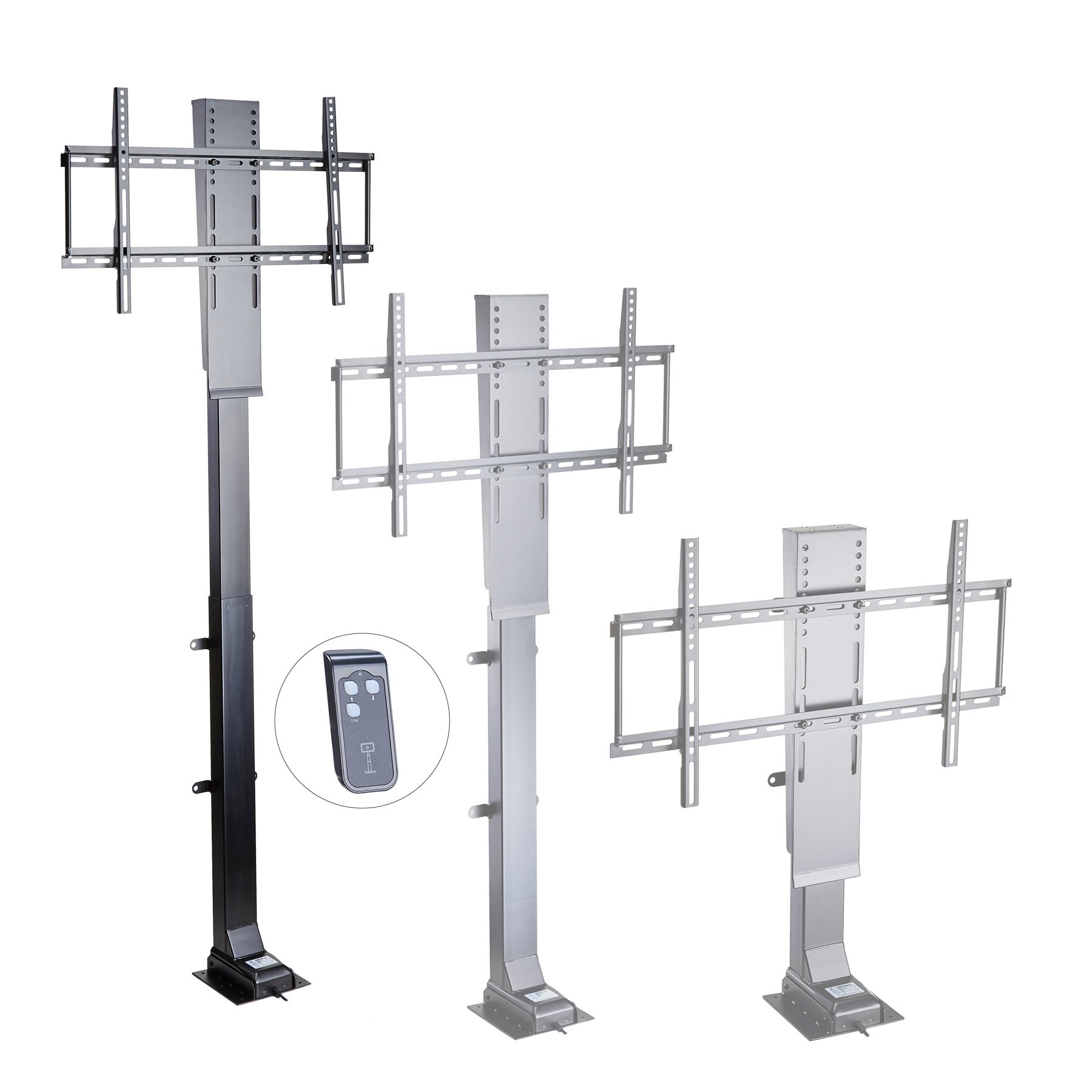 Pinty Heavy Duty Motorized TV Lift Stand with Remote Control for Big