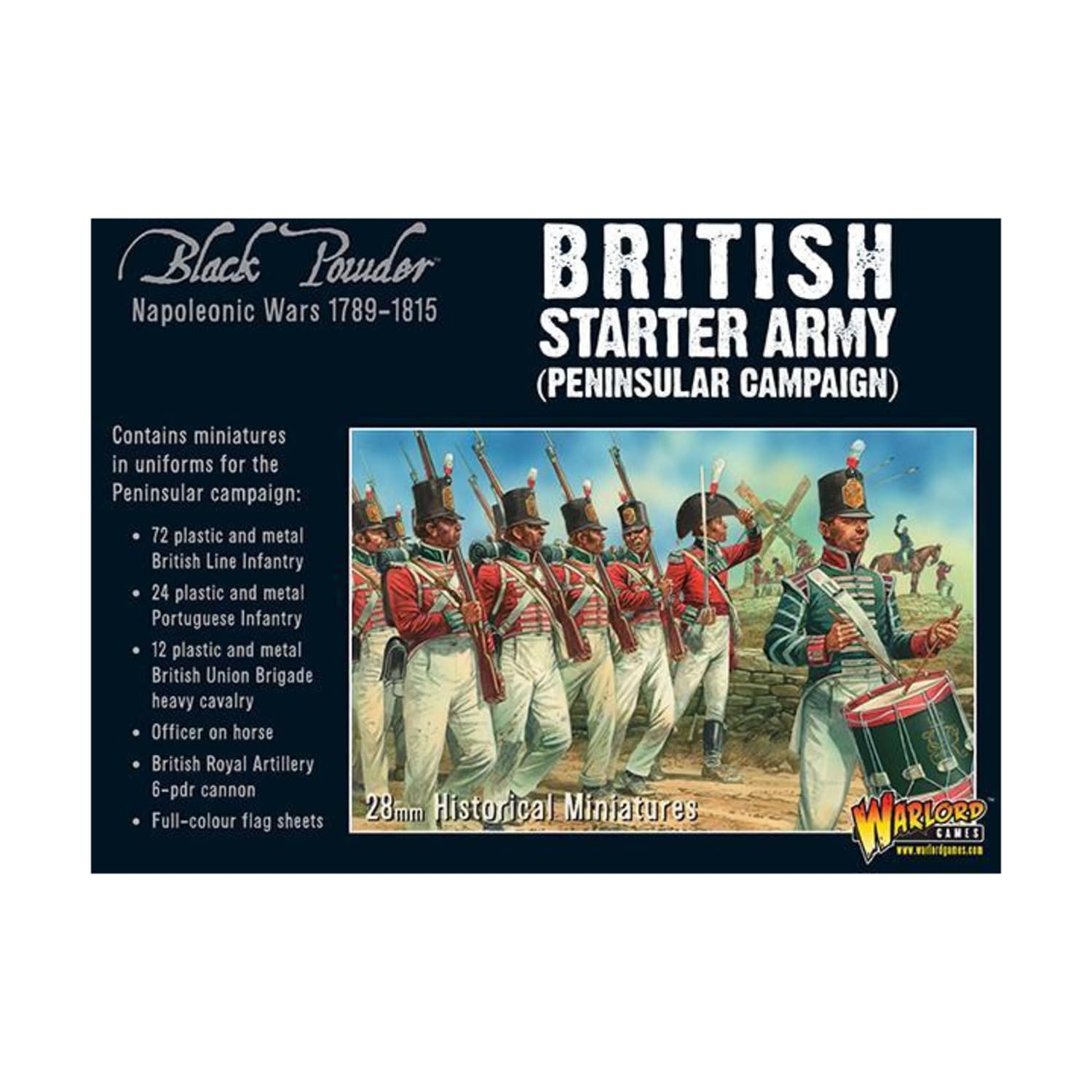 Warlord Games, Napoleonic British Starter Army (Peninsular Campaign), Black Powder Wargaming Miniatures