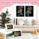 Winstico Scratch Art Paper Set 2 Books 5 Styluses 4 Templates Art Kit for Kids view 7
