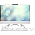 HP All-in-One 24 inch Desktop, 11th Generation Intel Core i5-1135G7 Processor, Intel Iris Xe Graphics Graphics, 8 GB RAM, 512 GB SSD, Windows 11 Home (24-df1370, Snow White)