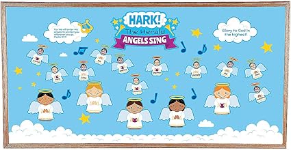 Amazon Com Fun Express Angel Photo Bulletin Board Set For