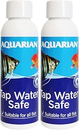 AQUARIAN Tap Water Safe 118 ml Bottle White Pack of 2 Aquarium Conditioner