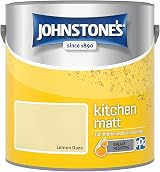 Johnstone's Kitchen Paint Lemon Daze Matt Finish 2.5L Grease Resistant view 1
