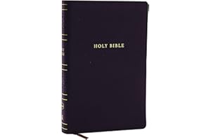 NKJV Personal Size Large Print Bible with 43,000 Cross References, Black Leathersoft, Red Letter, Comfort Print