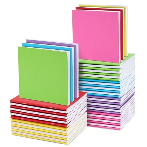 Paper Junkie 48 Pack Colorful Mini Blank Books, Bulk Pocket Sized ...