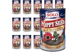 SOLO Cake and Pastry Filling, Poppy Seed, 12.5 Ounce (Pack of 12)