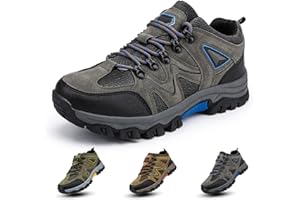 HUYANTIE Men's Outdoor Lightweight Breathable Orthopedic Hiking Shoes Comfortable Trekking Work Shoes for All Season