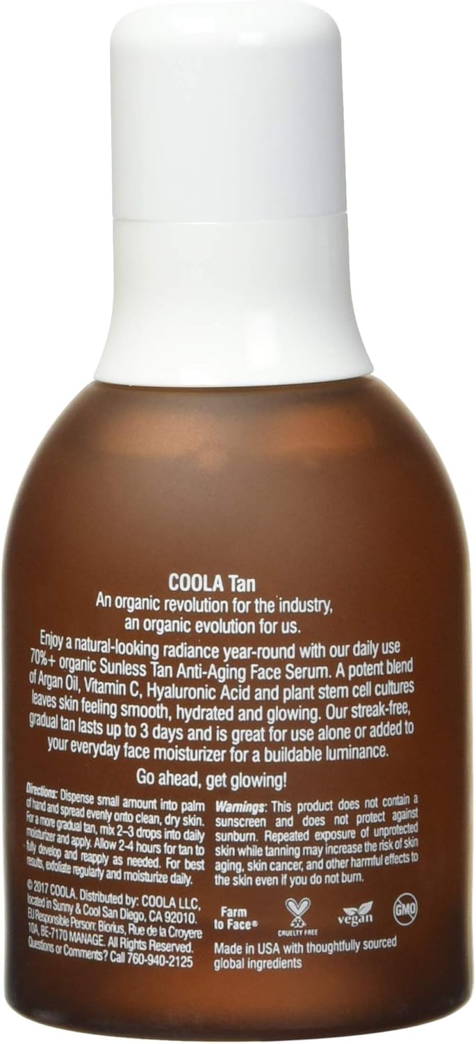 coola tanning drops