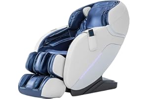MYTHIA 2025 A303 Massage Chair iRest System, Full Body with Heat, Zero Gravity, SL Track Shiatsu Recliner with Automatic Body Scan, Footrest Calfrest Exntension (Blue)