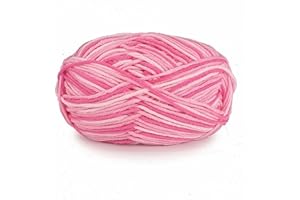 YEEHANDDRAFT 50g Baby Cotton Yarn for Crocheting Acrylic Yarn Soft Yarn for Knitting Red Heart Yarn Worsted Weight Yarn DIY