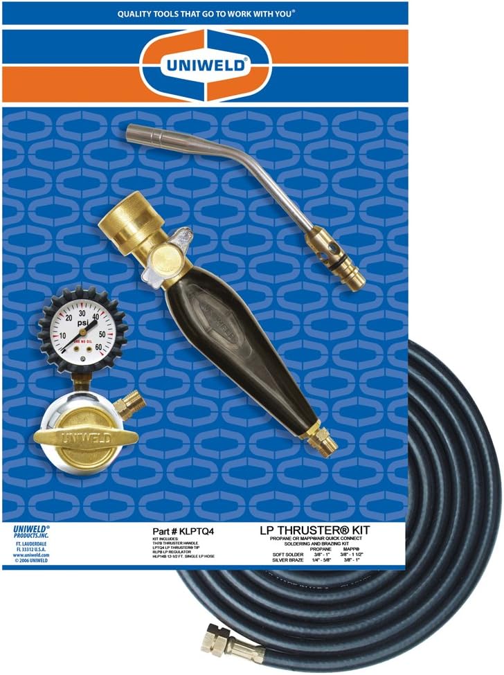 Uniweld KLPTQ4 LPThruster Kit with TH7B and LPTQ4 Quick Connect Tip