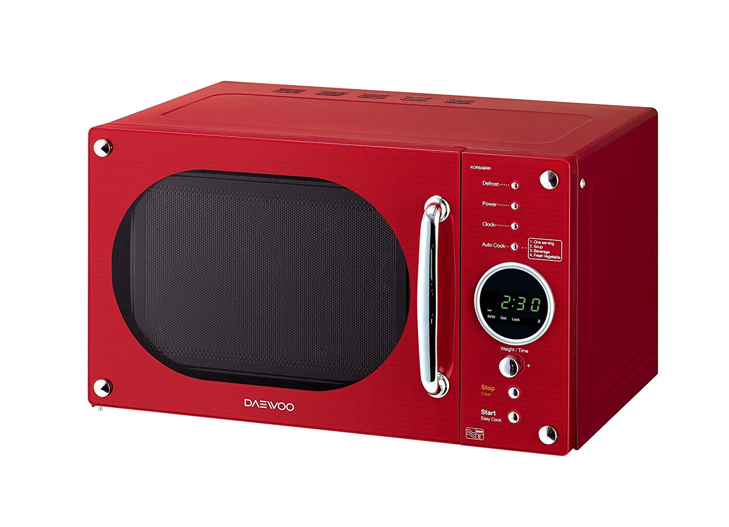 Solo Microwaves Cream 23 Litre 800 W Daewoo KOR8A9RCR Retro Design