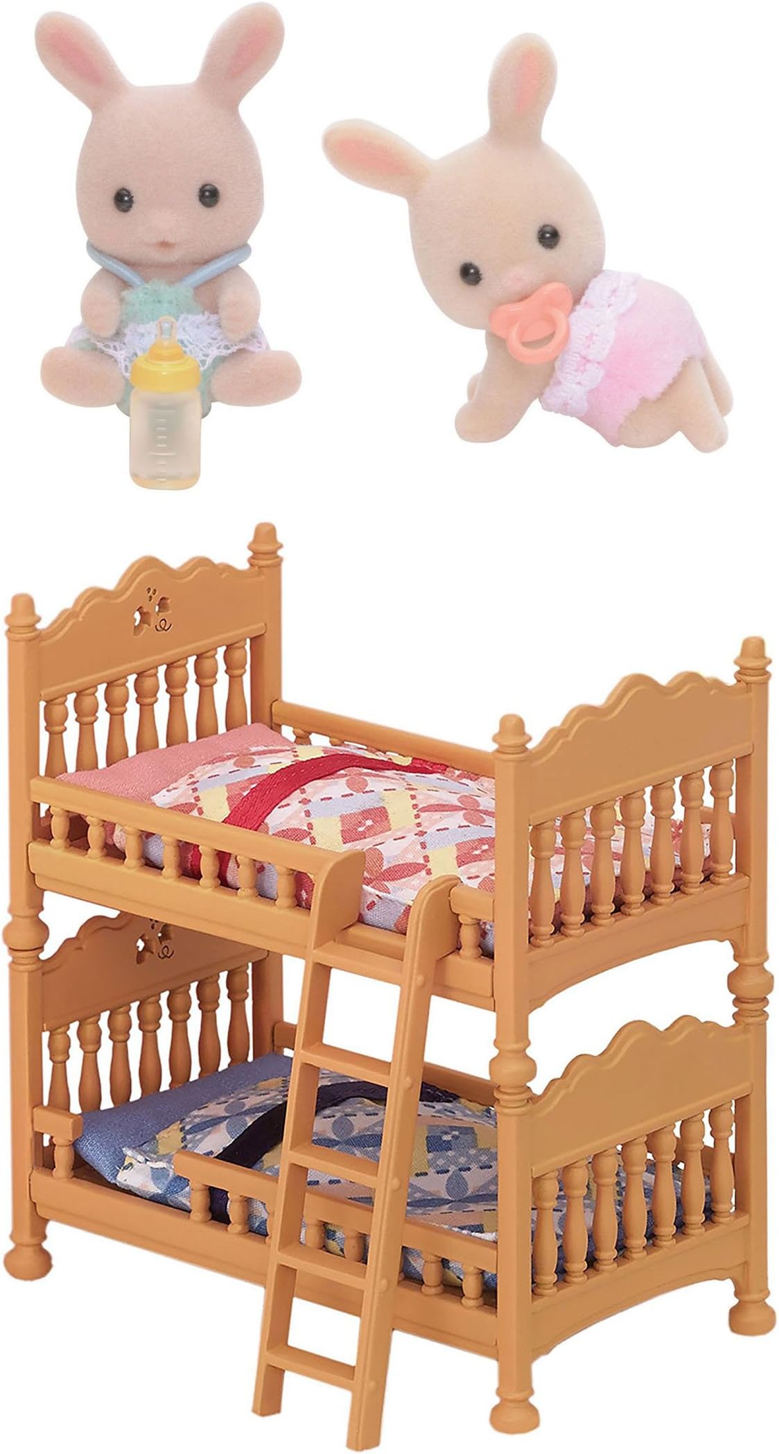 2 Sets - Rabbit Twins and Double Bunk Bed (Japan Import)