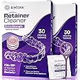 Retainer Cleaner Tablets, Invisalign Cleaner, Remove Stains, Odors & Plaque, Night Guard Cleaner, FSA & HSA Eligible, 2-Months Supply, Denture Cleaner, 60 Tablets, Grape-Scented