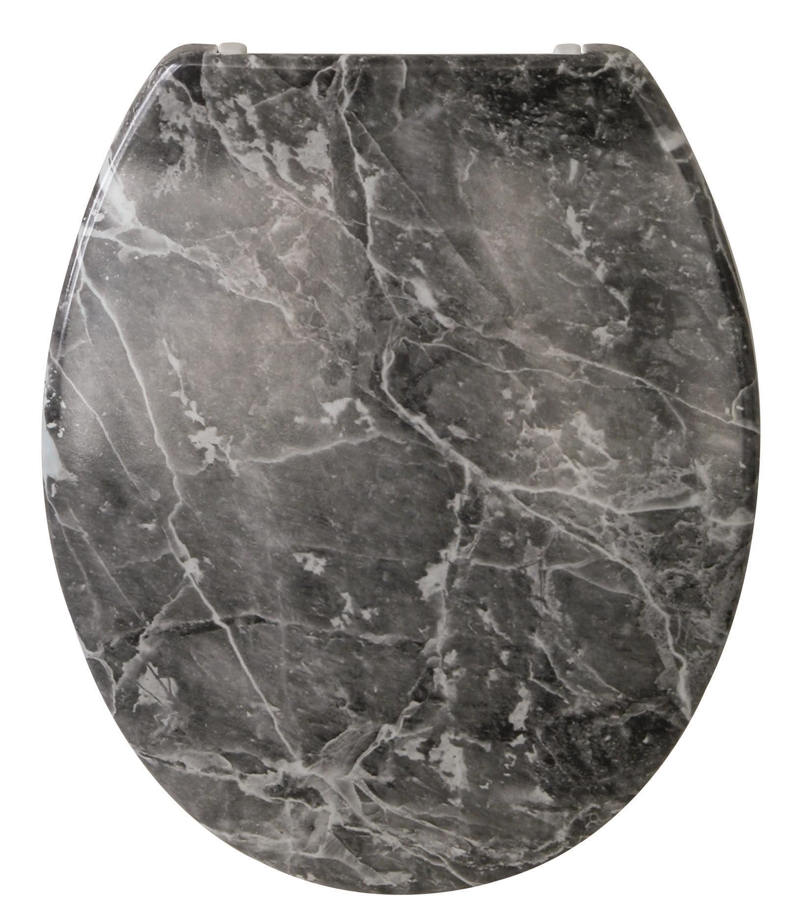 Sanitop-Wingenroth Toilet Seat with Marble Décor, 1 Piece, 40569 0