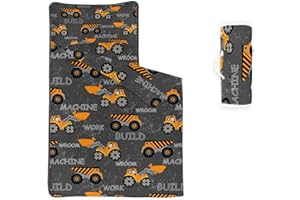 Datura home Space Nap Mat - Space Ship Galaxy Sleeping Bag with Removable Pillow - Daycare and Sleepovers Preschool Kindergarten Bedding Set for Kids Toddler Boys Girls