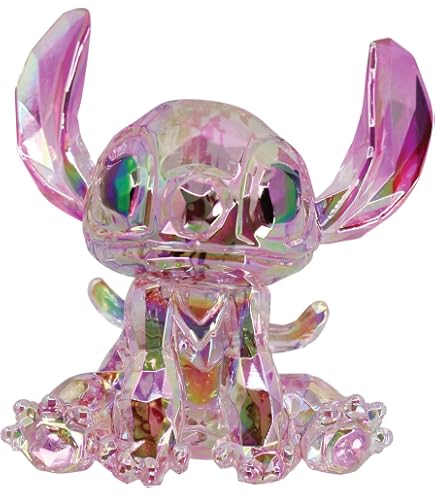 Figurine Enesco Facets Peanuts Woodstock Assise Multicolore 7 Cm - Sculpture Acrylique Scintillante