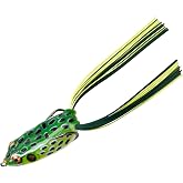 Booyah Pad Crasher Topwater Bass Fishing Hollow Body Frog Lure with Weedless Hooks