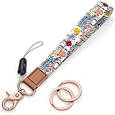 Rimilak Wristlet Keychain, Wrist Lanyard Key Chain for Women Men Car Keys ID Badges Card Wallet Phone Camera