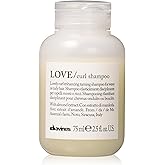 Davines LOVE Curl Shampoo, Enhancing Volume Taming Gentle Formula for Wavy and Curly Hair - Softens, Hydrates, and Boosts Curl Elasticity with Almond Extract, Travel Size, 2.54 Fl Oz