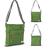 ORI LONDON Medium Nylon Crossbody Bags for Women & Men - Small Crossbody Bag w/Chunky Zippers - The Kennington