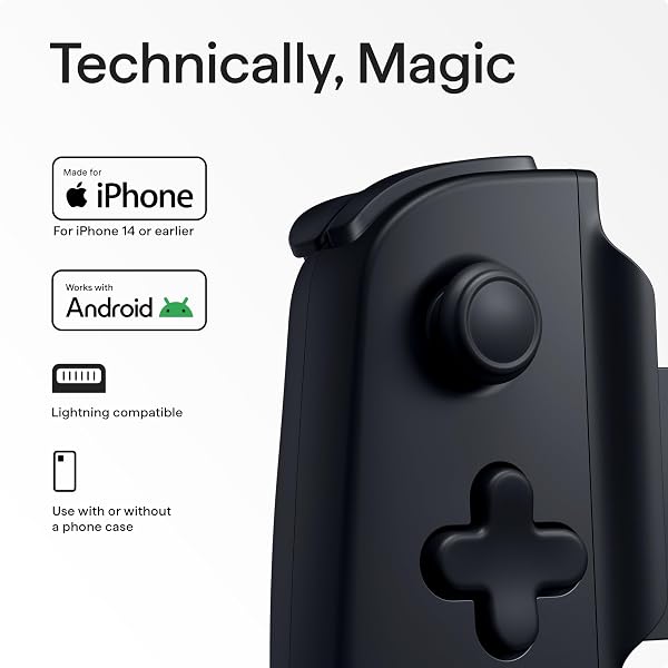 BACKBONE ONE MOBILE GAMING CONTROLLER FOR IPHONE (LIGHTNING) – 2ND GEN – TURN YOUR IPHONE INTO A GAMING CONSOLE – PLAY XBOX, PLAYSTATION, PC, & APP GAMES (3 MONTHS APPLE ARCADE INCLUDED)