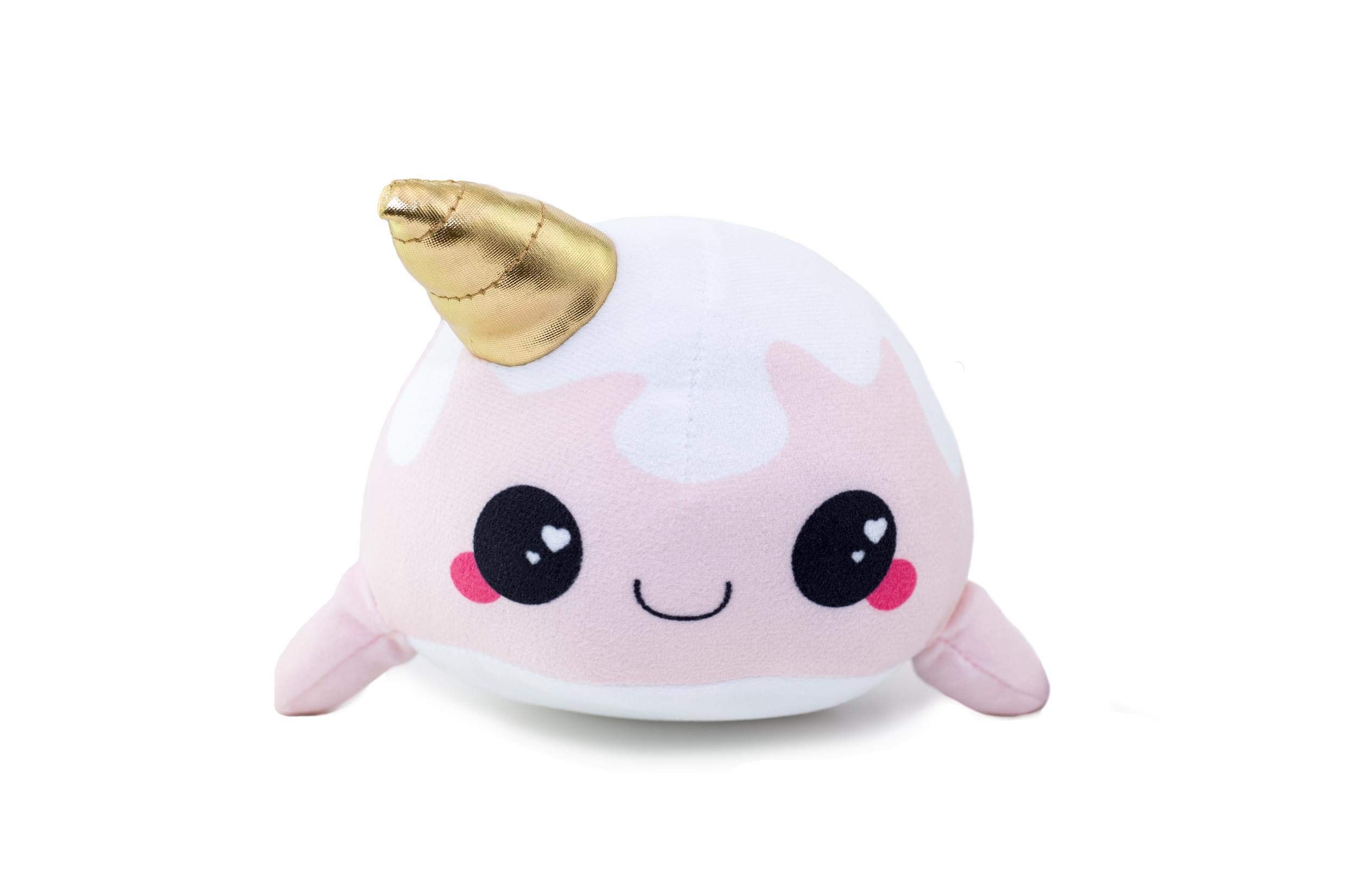 Seven20 Glitter Galaxy 6-Inch Ice Cream Cone Horn Pink Narwhal Collectible Plush