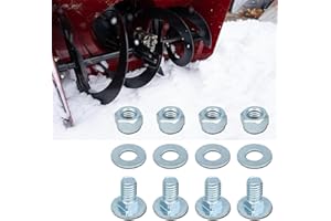 Set of 4 Carriage Bolts Nuts for fits 784-5581A 784-5581A-0637 Shave Plate Scraper Bar (5/16-18)-5/8"