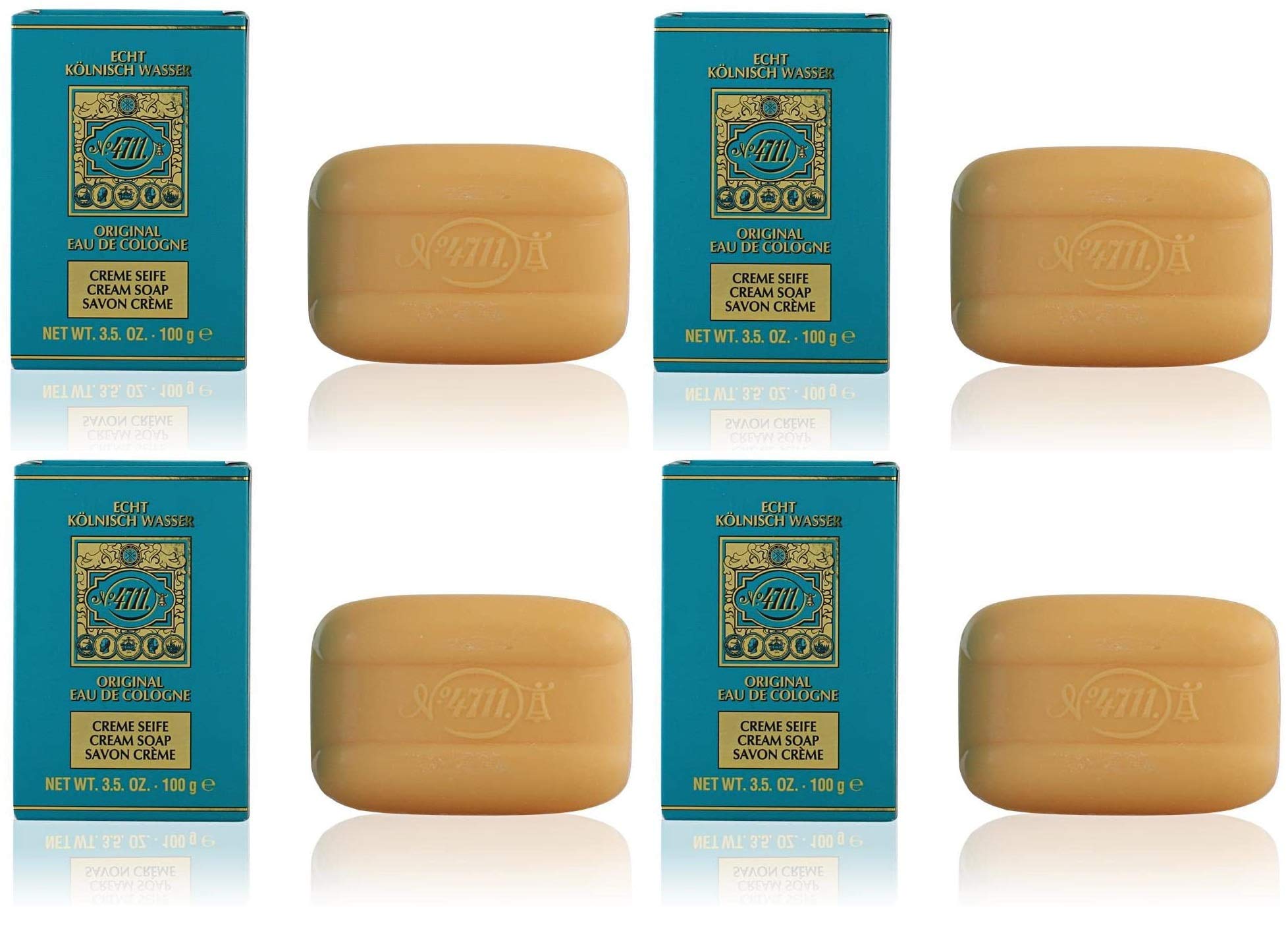 4711 Original Eau De Cologne Cream Soap Bar 100g (4 Pack)