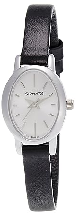 Sonata Analog White Dial Women's Watch -NK8100SL01