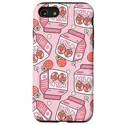 Buy Iphone Se 2020 7 8 Aesthetic Strawberry Milk Japanese Anime Gift For Girl Case Online In Indonesia B08ssbfz6k