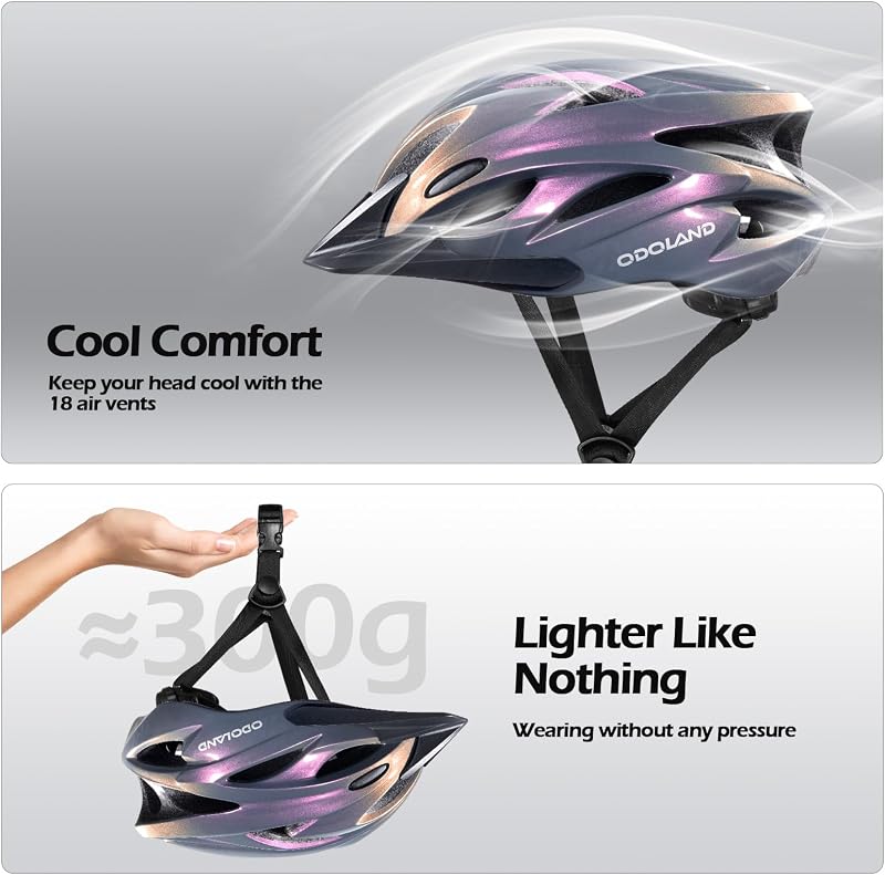 Fahrradhelm mit Fahrradbrille Set, Rennradhelm für Herren und Damen