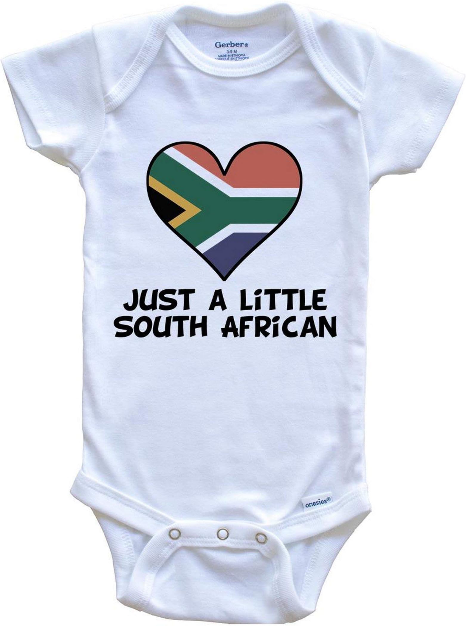 Really Awesome ShirtsJust A Little South African Baby Bodysuit - Cute South Africa Flag
